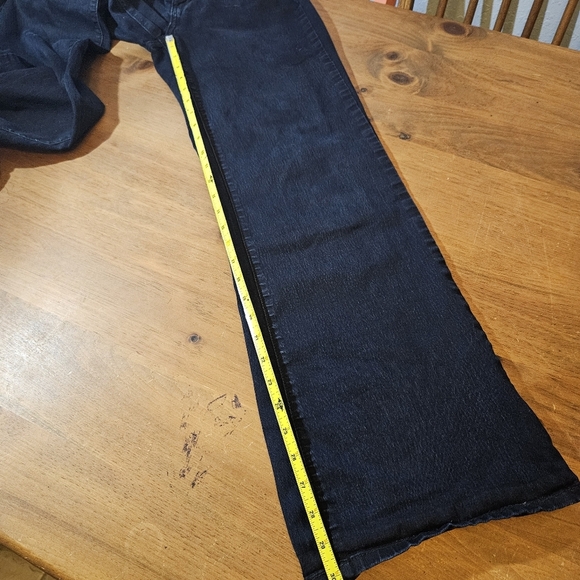 V.I.P. Wide Leg High Rise Black Jeans Size 9/10 - Picture 4 of 8